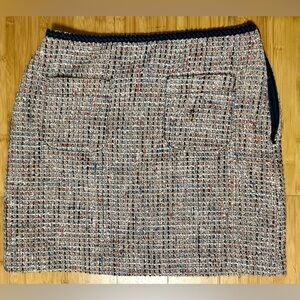 LOFT Multicolor Tweed Mini Skirt
